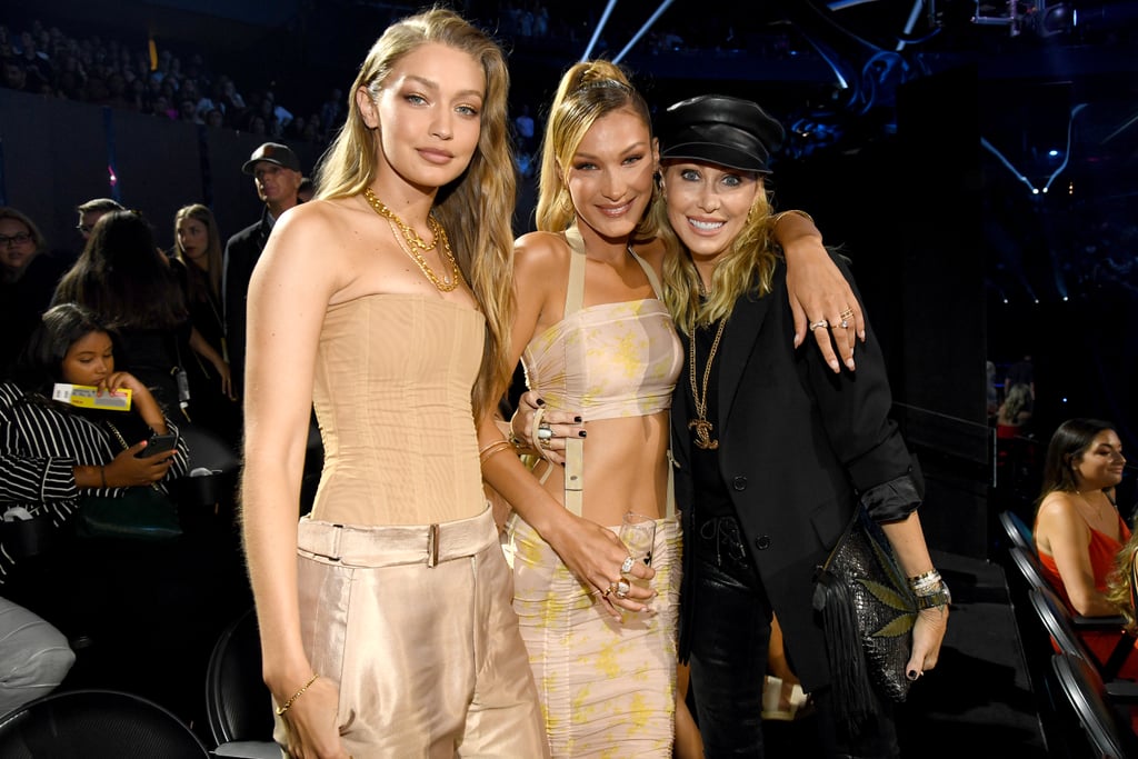 Gigi Hadid, Bella Hadid, and Tish Cyrus at the 2019 MTV VMAs