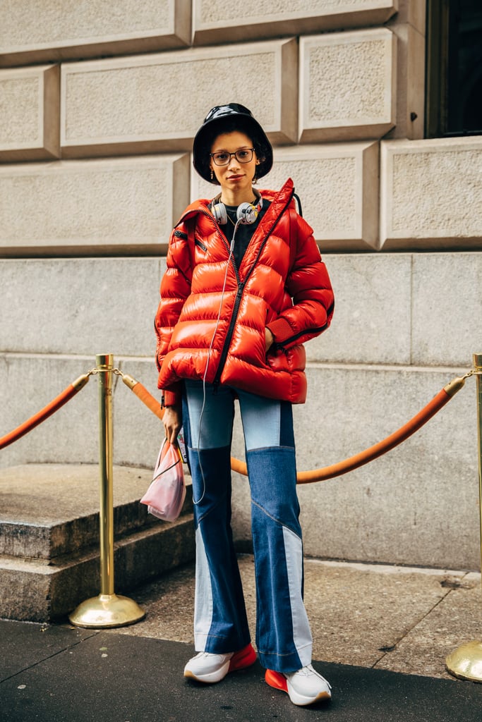 Coordinate the Colour of Your Puffer With the Platform of Your Sneakers
