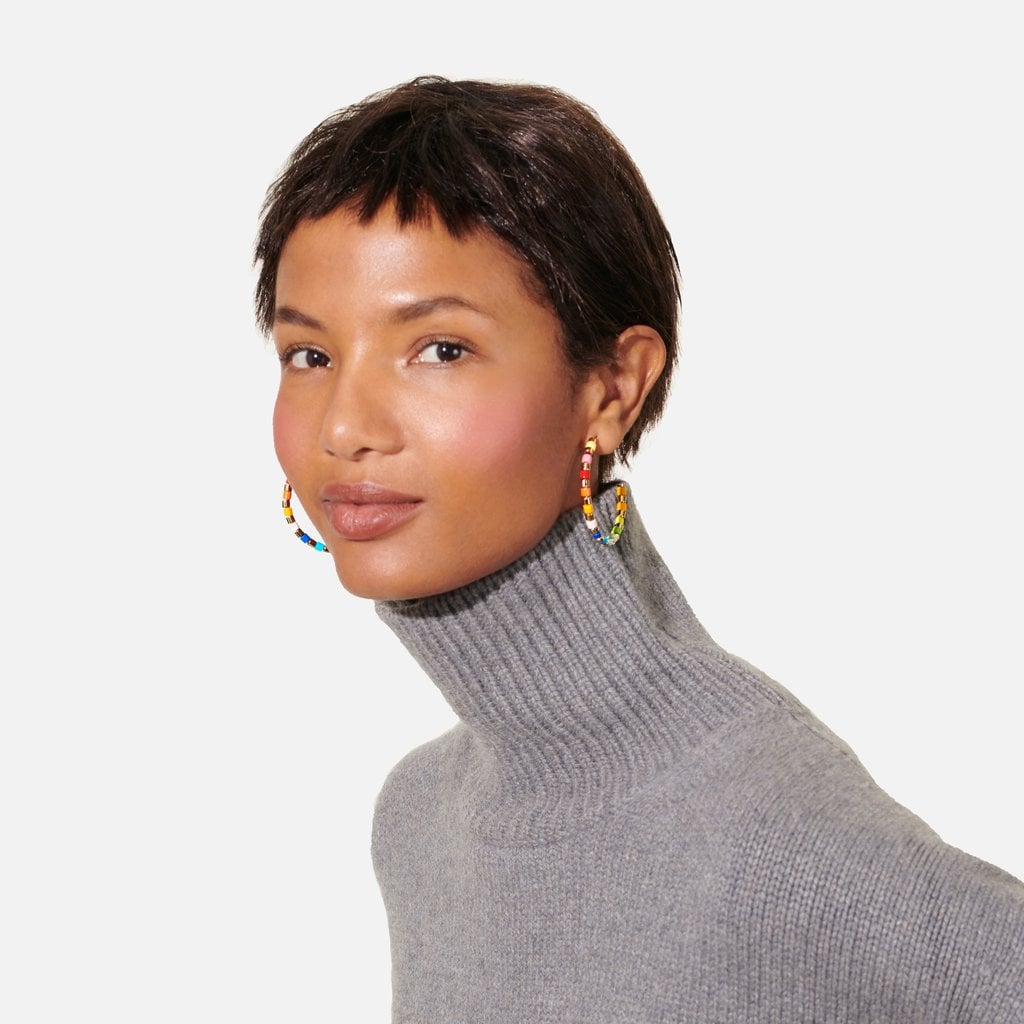 Roxanne Assoulin Golden Rainbow Hoop Earrings These 23 Pairs of