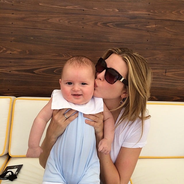 Ivanka Trump smooched her growing baby boy, Joseph.
Source: Instagram user ivankatrump