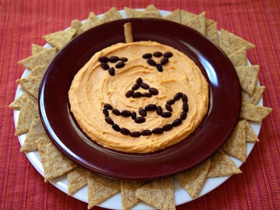 Jack-o'-Lantern Hummus Plate