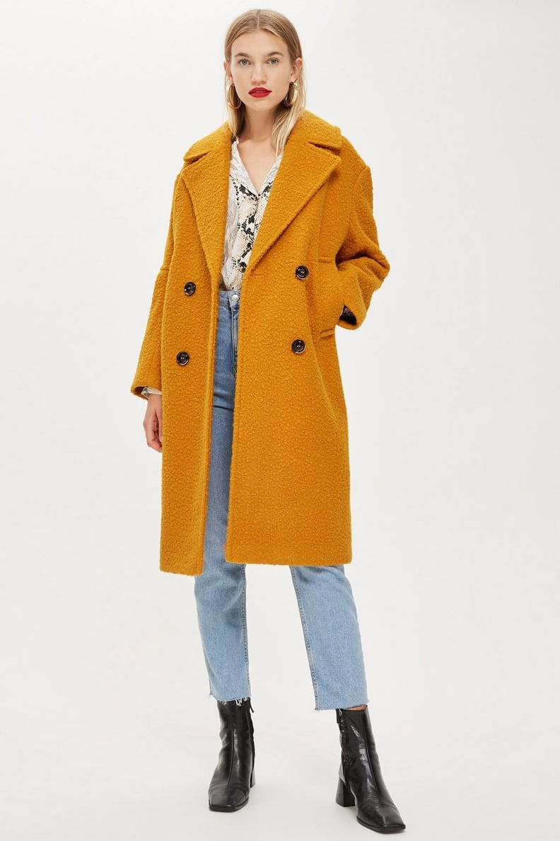 Topshop Petite Boucle Coat