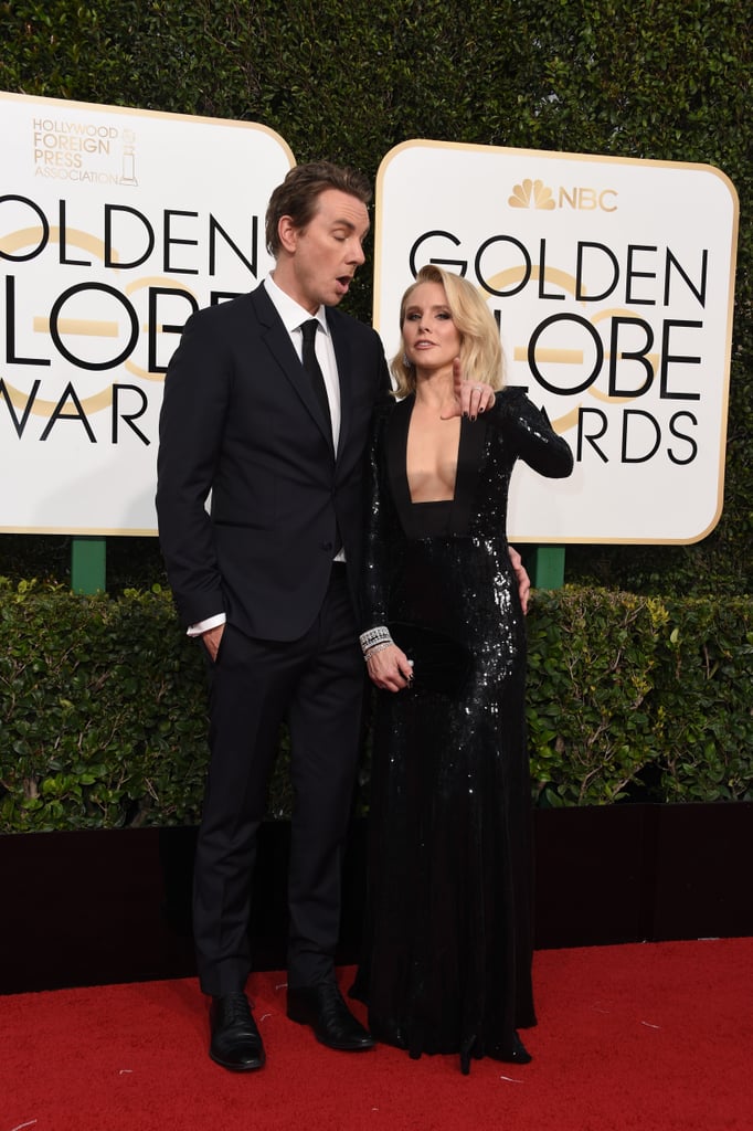 Kristen Bell and Dax Shepard at 2017 Golden Globe Awards