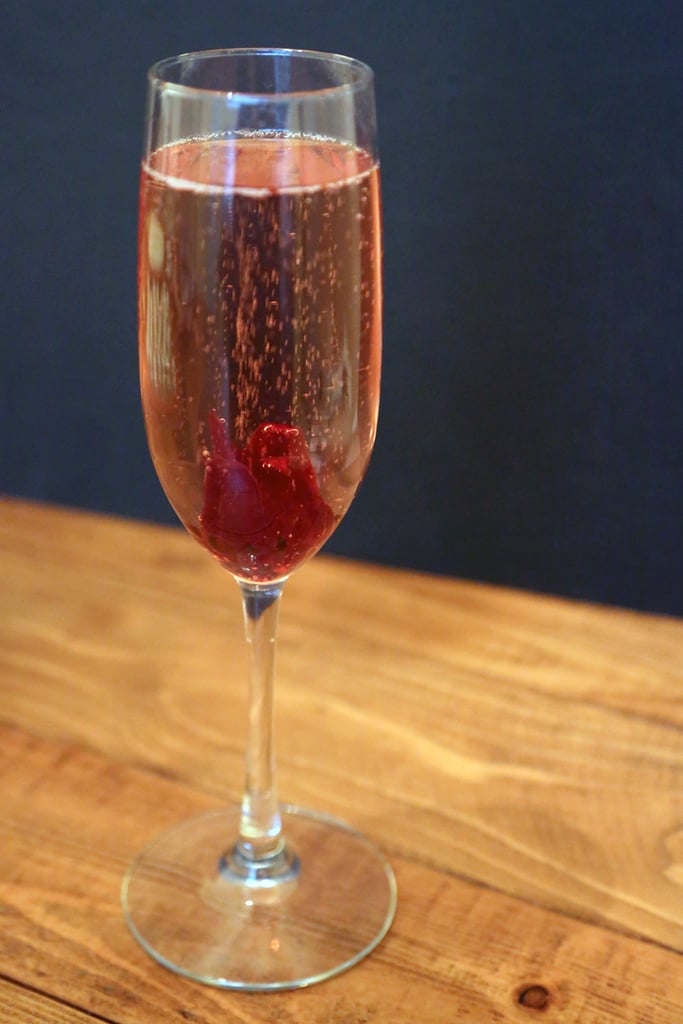Hibiscus Sparkling Wine Cocktail
