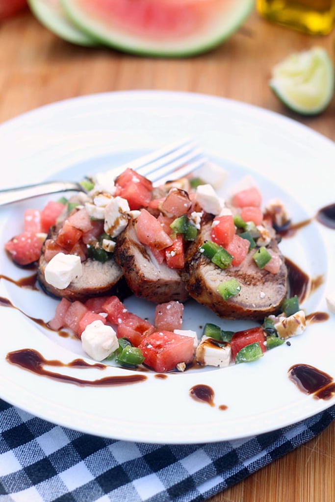 Grilled Pork Tenderloin With Watermelon and Feta Salsa | Fast and Easy ...