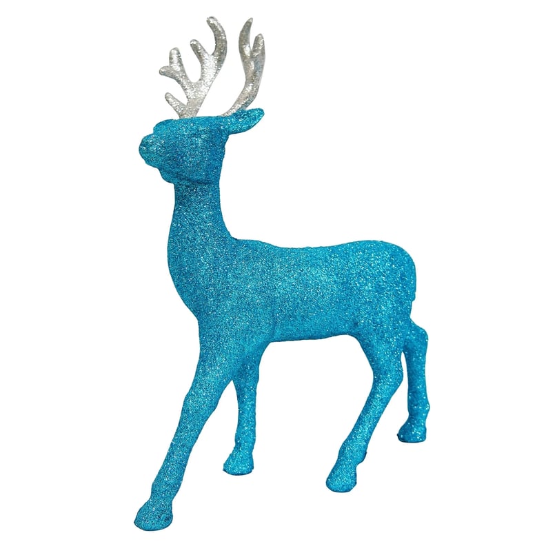 Glitter Deer Christmas Figurine