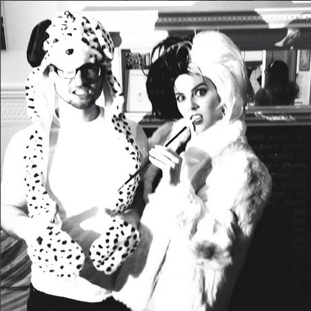 A Dalmation and Cruella de Vil