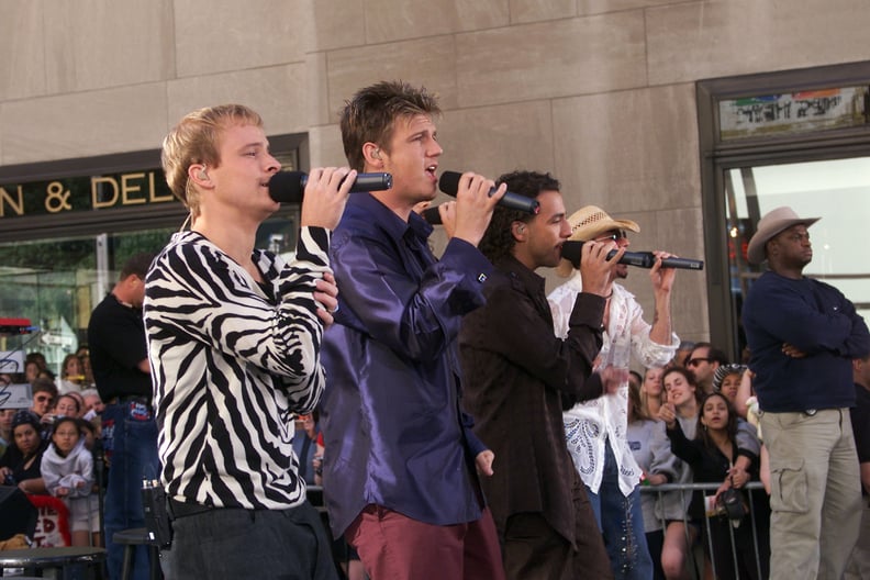 Brian's zebra-print top.