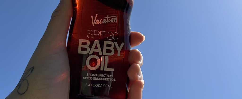 假期SPF 30婴儿油检查照片