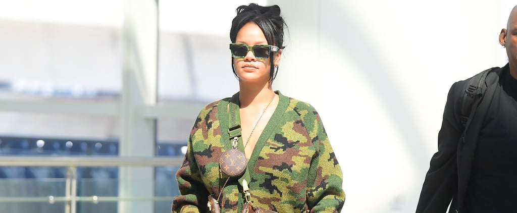 Rihanna Wore a Camo Cardigan as a Dress, and Oh Man, I'm Obsessed