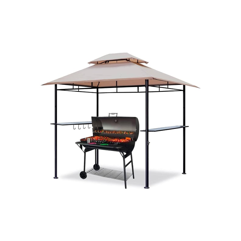 Outdoor Grill Double-Tiered Canopy