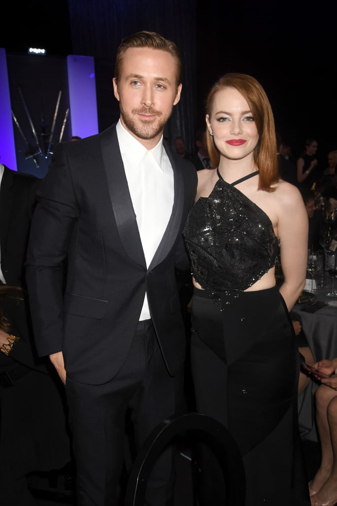 Pictured: Emma Stone and Ryan Gosling