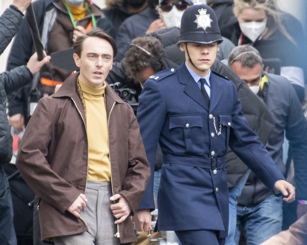 Harry Styles and Emma Corrin in My Policeman Set Photos