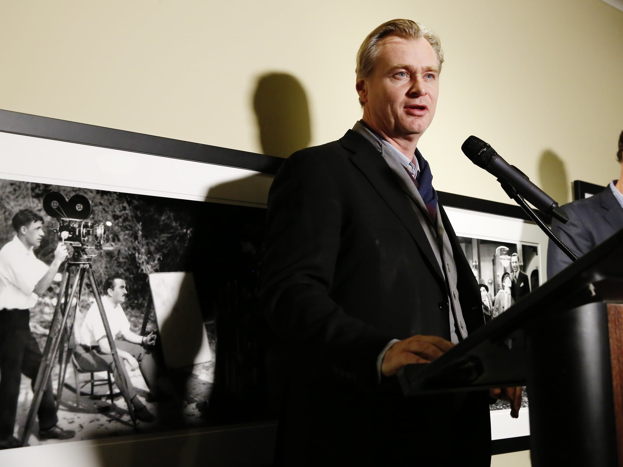 LOS ANGELES, CALIFORNIA - JANUARY 29: Christopher Nolan speaks onstage during the Fourth Annual Kodak Film Awards at ASC Clubhouse on January 29, 2020 in Los Angeles, California. (Photo by Rachel Murray/Getty Images for Kodak)