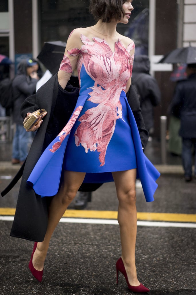 How to Wear Your Coat Off the Shoulder