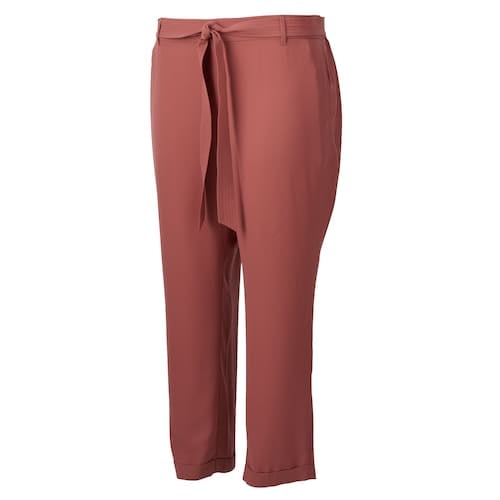 LC Lauren Conrad Plus Size Slim Fit Trousers