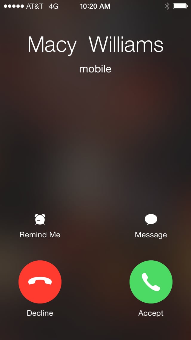 And here is the same iPhone receiving a call when unlocked. | Why