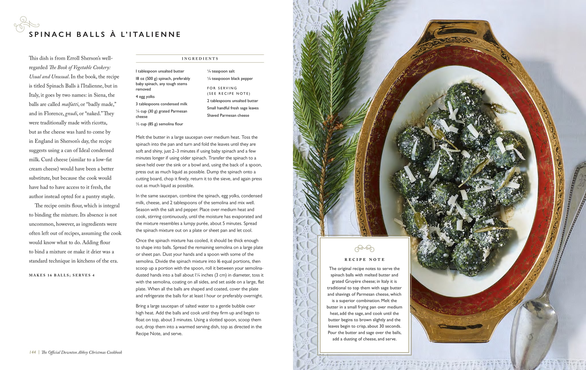Spinach Balls A L Italienne A Downton Abbey Christmas Cookbook Is Coming And We Have 3 Exclusive And Exquisite Recipes Popsugar Food Photo 11