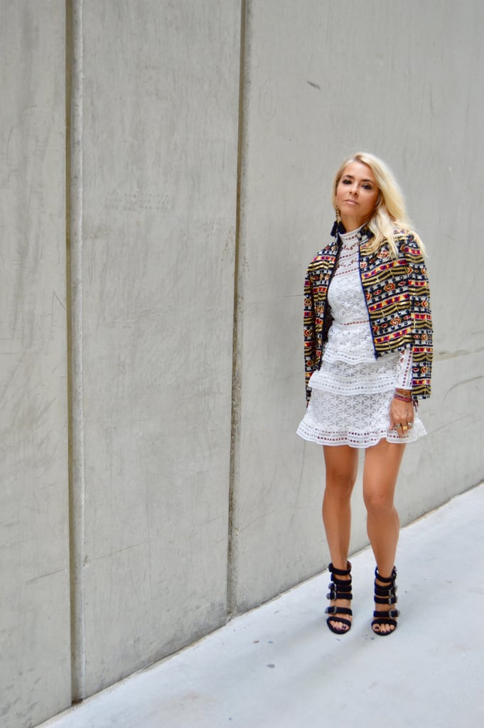 multi coloured sequin jacket