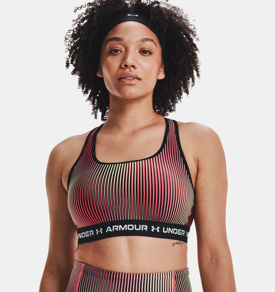 Armour® Mid Crossback Printed Sports Bra