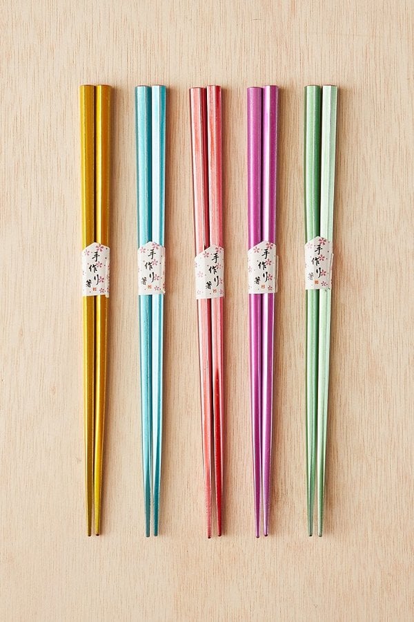 Metallic Chopsticks Set