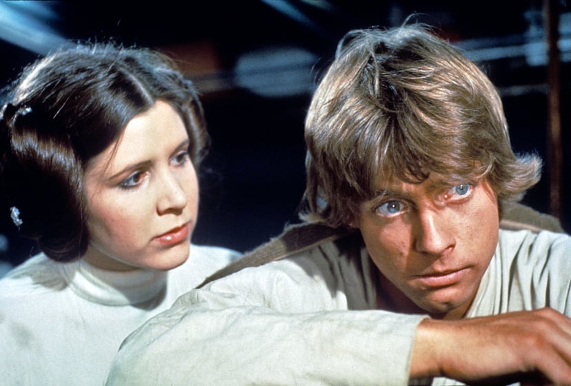 STAR WARS, (aka STAR WARS: EPISODE IV - A NEW HOPE), Carrie Fisher, Mark Hamill, 1977