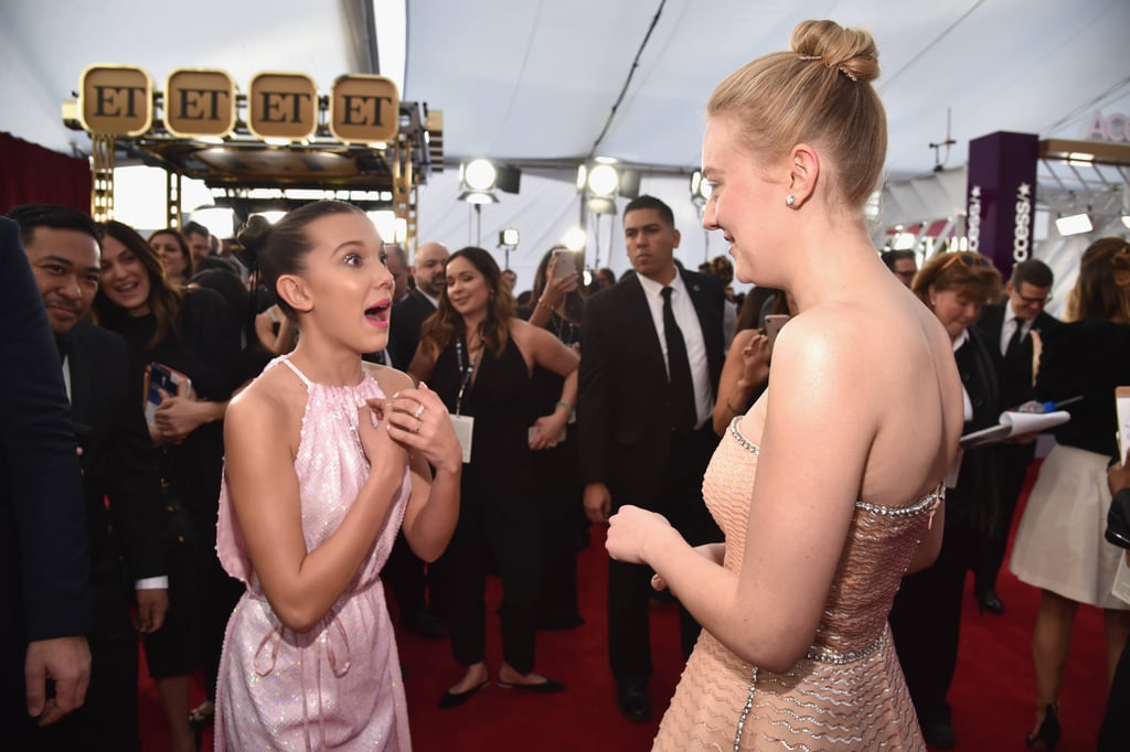 Millie Bobby Brown and Dakota Fanning SAG Awards 2018