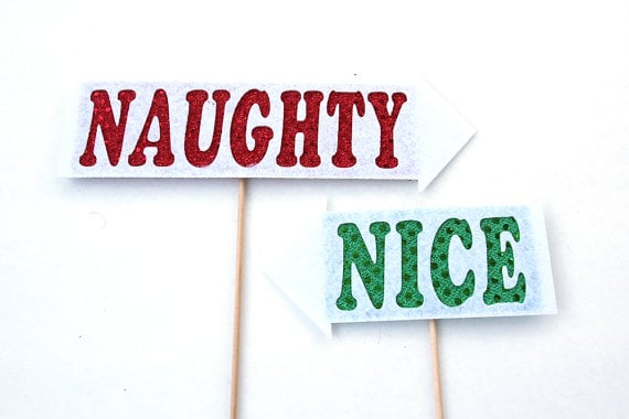 Naughty and Nice Photo Prop