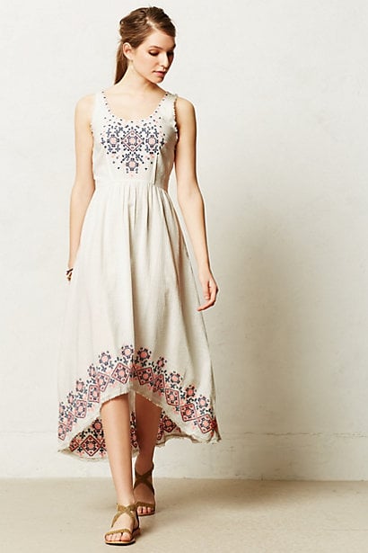 anthropologie embroidered dress