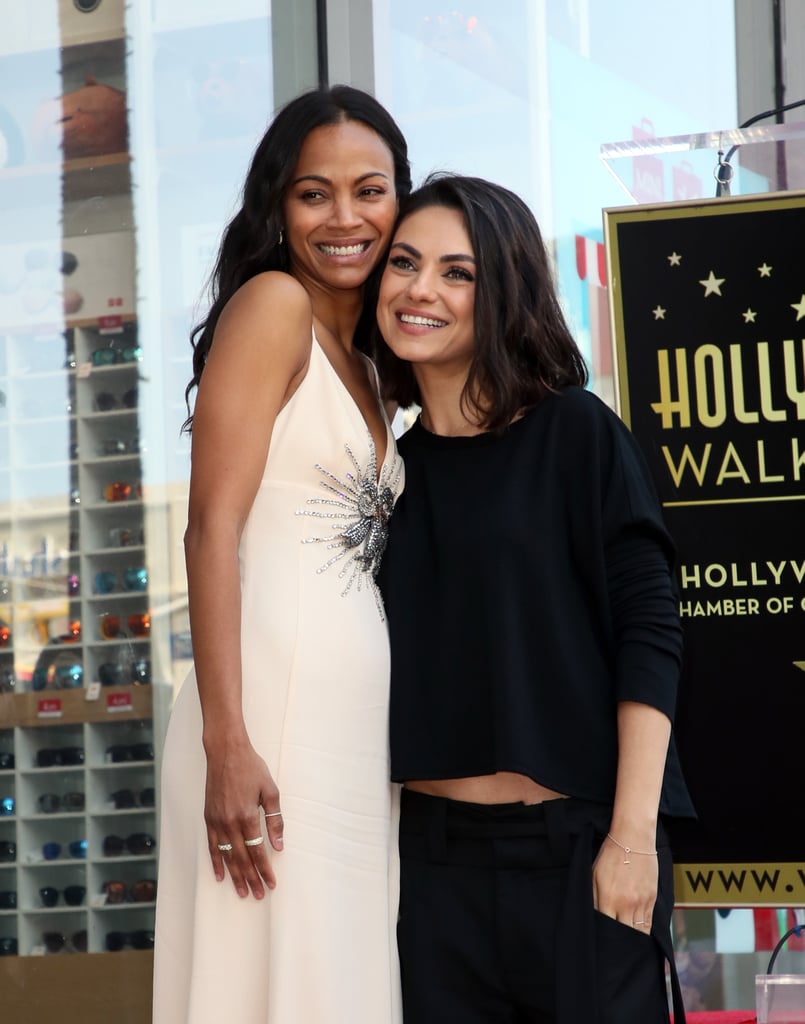 Zoe Saldana and Sons at Hollywood Walk of Fame Ceremony 2018