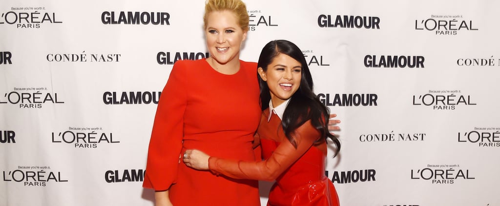Amy Schumer and Selena Gomez at the Glamour Awards 2015