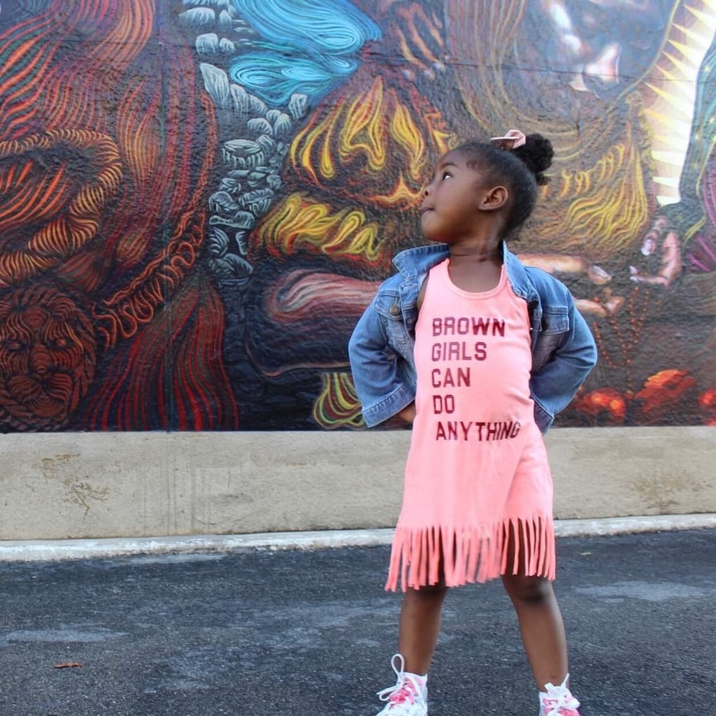 Black/Brown Girls Can Do Anything Kids Fringe Dress