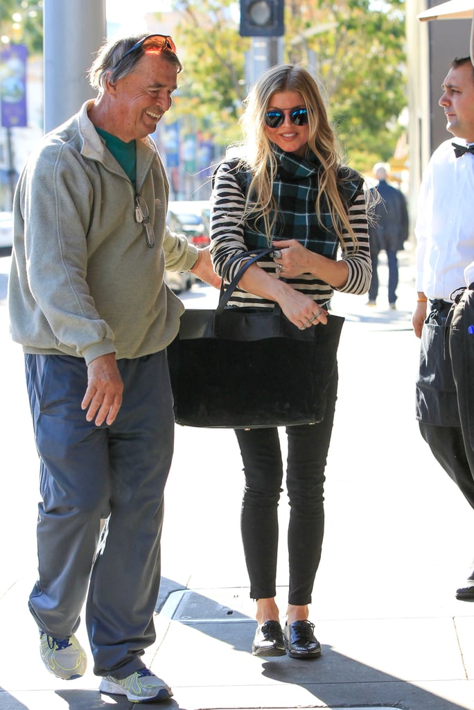 Fergie and Her Dad Out in LA December 2015