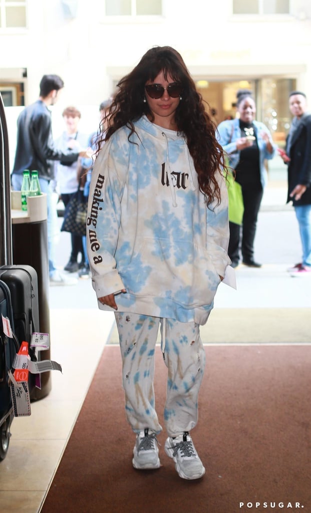 Camila Cabello Wearing Her Tie-Dye Liar Hoodie in Paris