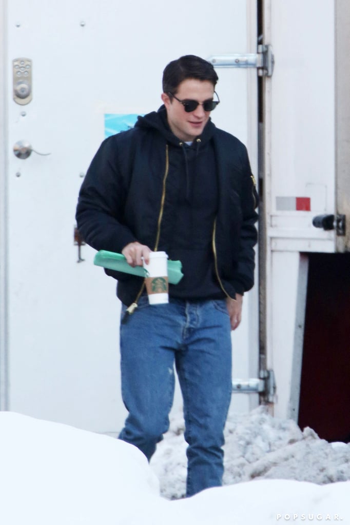 Robert Pattinson Filming Life With Black Hair