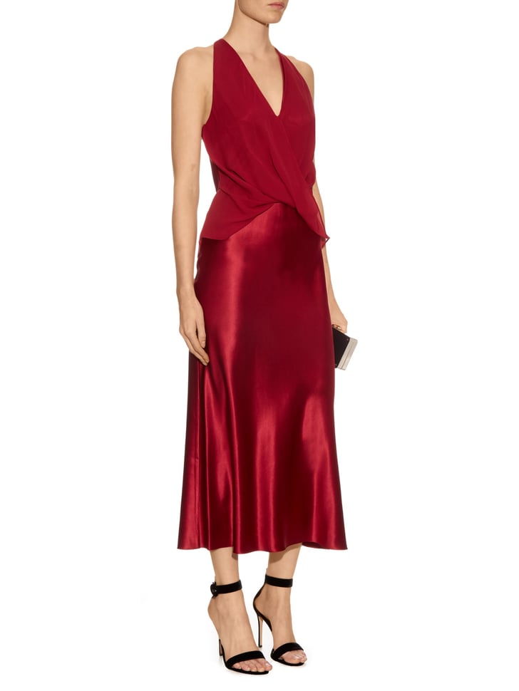 Dion Lee Silk Midi Dress | Selena Gomez 