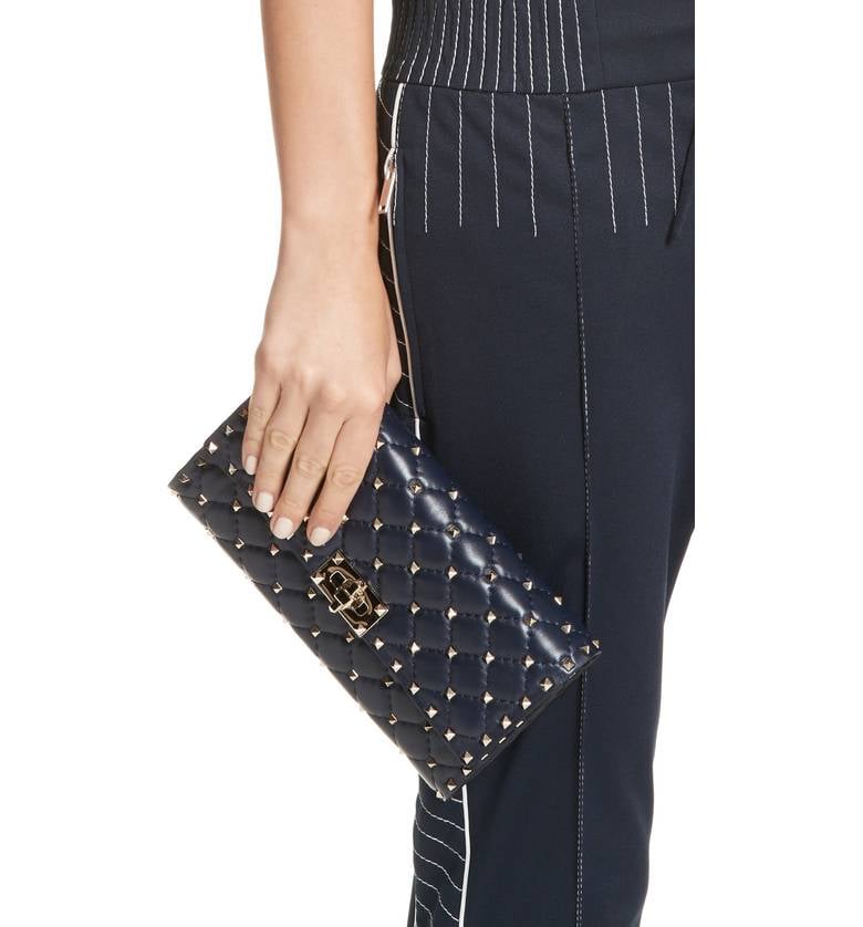 Valentino Rockstud Matelasse Quilted Leather Shoulder Bag