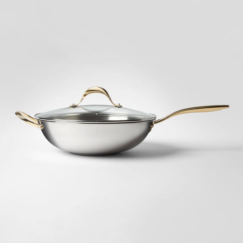 Cravings by Chrissy Teigen 5.8qt Stainless Steel Wok With Lid