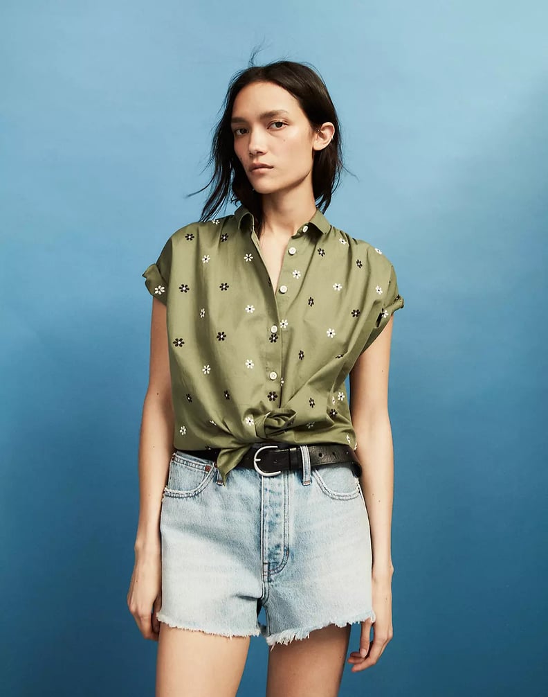 For Everyday Wear: Madewell Daisies Forever Embroidered Hilltop Shirt