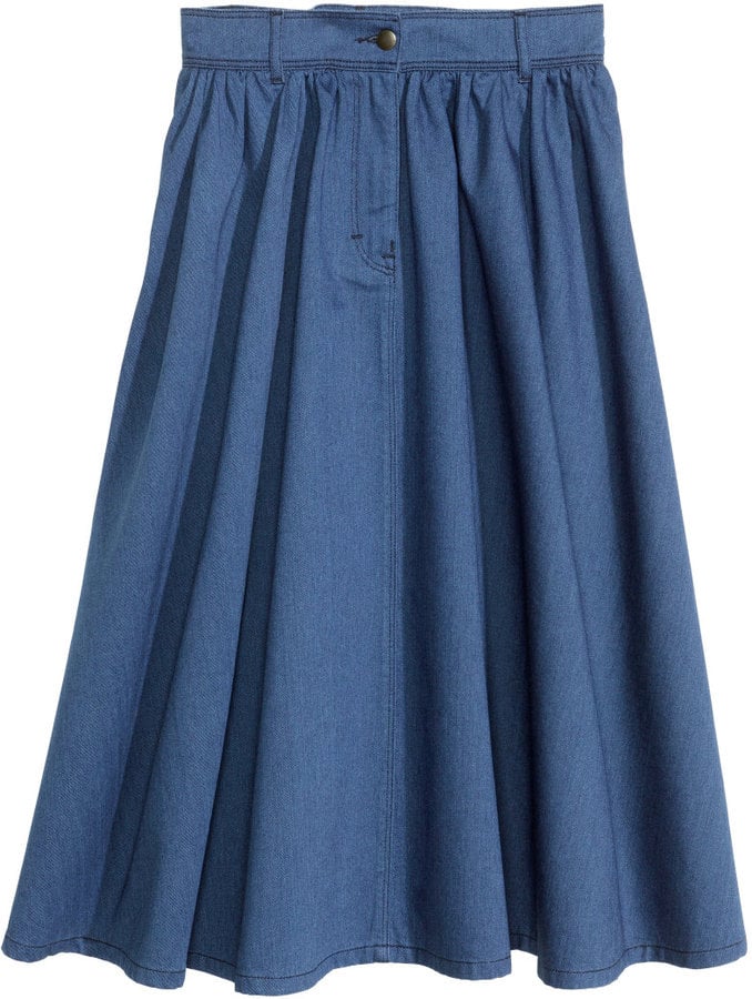 H&M Full Denim Skirt