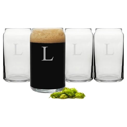 Personalized Craft Beer Can Glasses