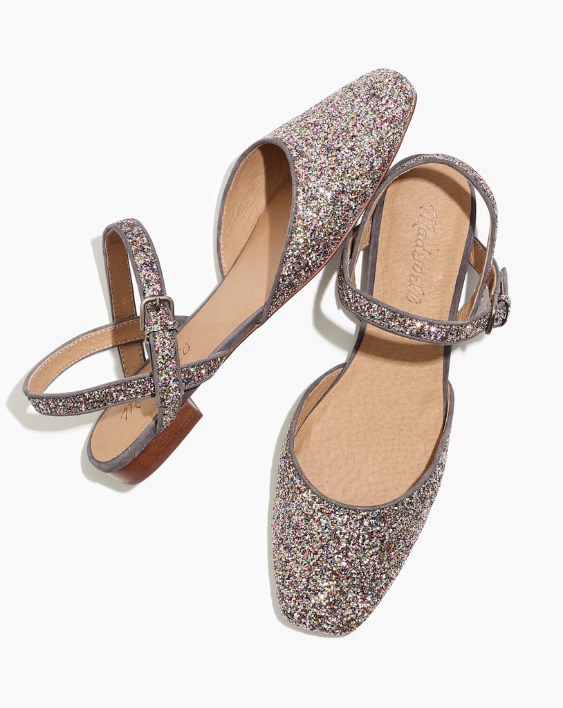 Lots of Sparkle: Madewell Jeanne Slingback Flat in Glitter