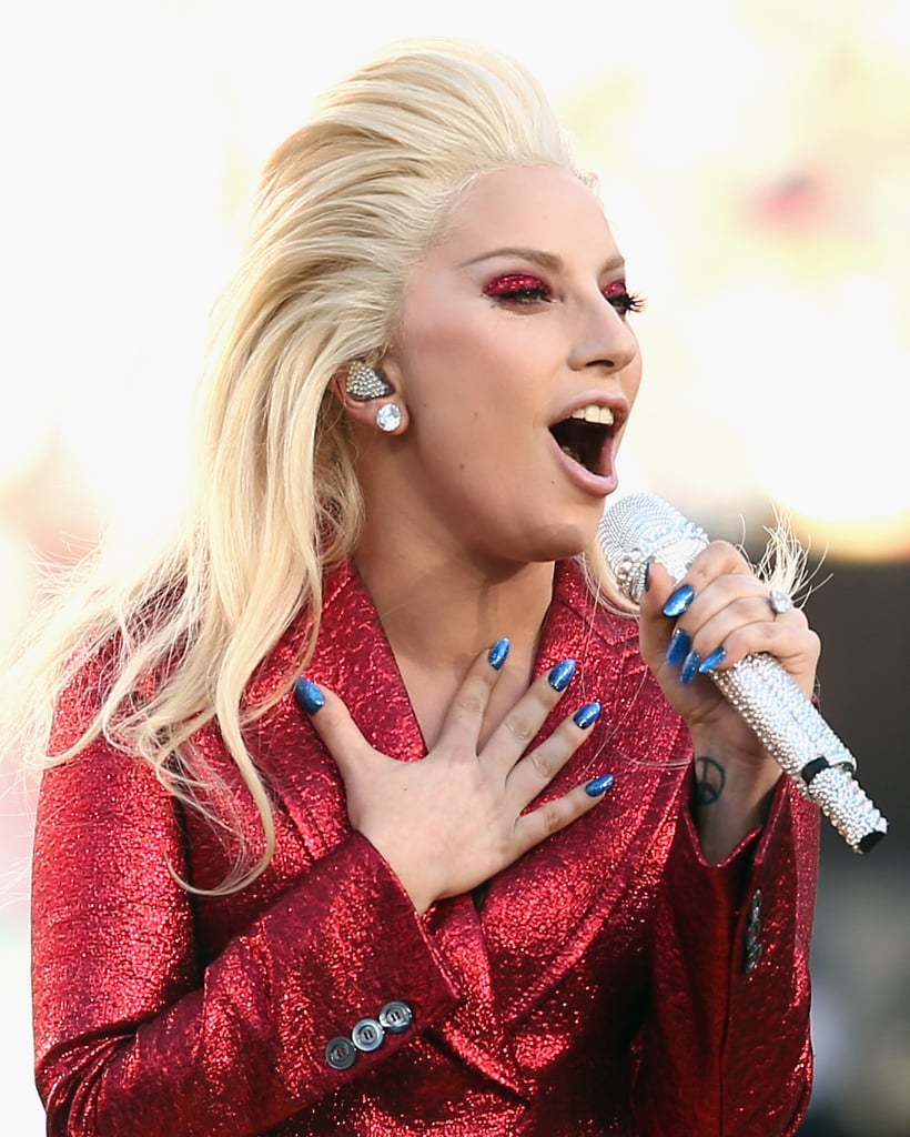 Lady Gaga at the 2016 Super Bowl