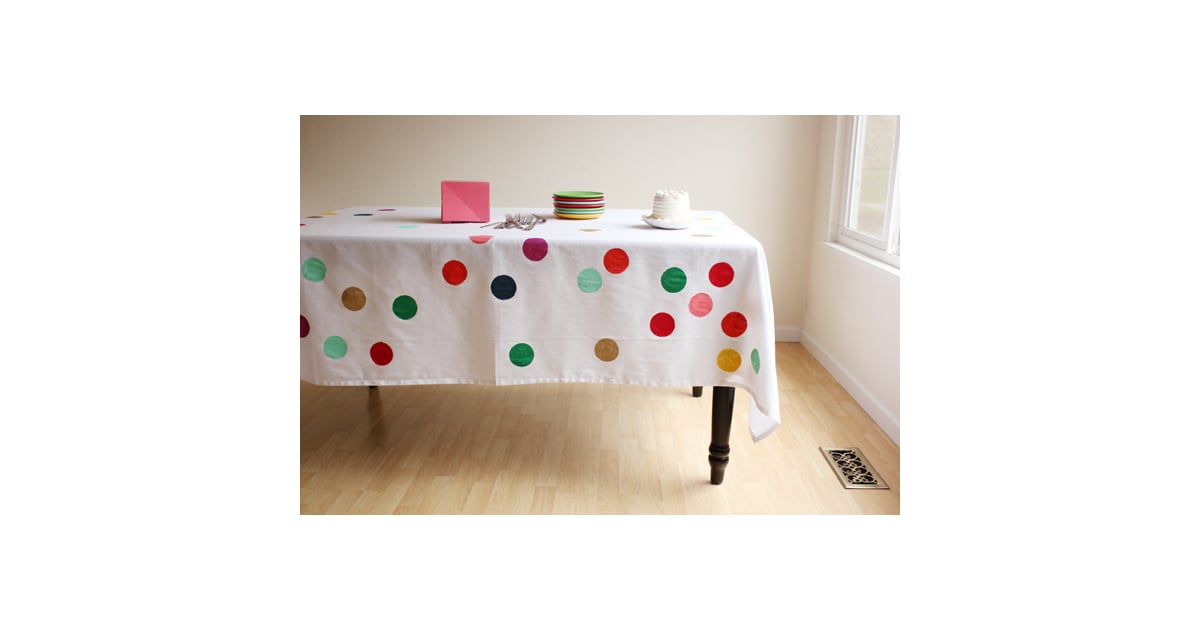 Paint a Pattern Tablecloth Styling Tips POPSUGAR Home Photo 8