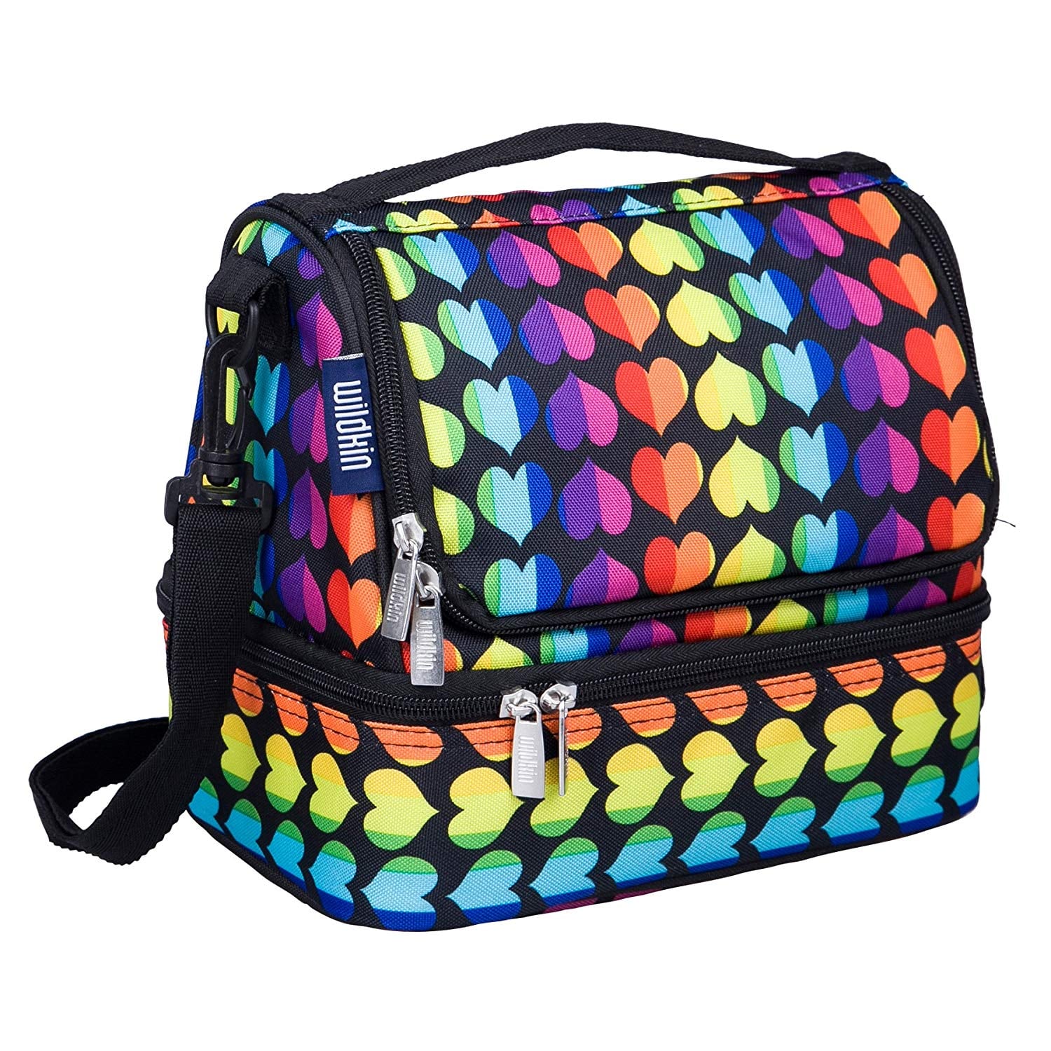 Orren Ellis Cute Insulated Lunch Box For Kids Girls Heart Print