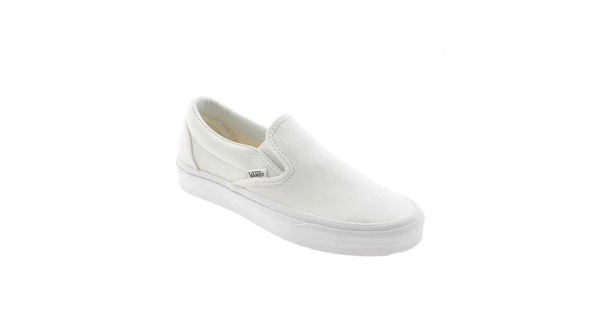 Vans Classic White Slip-On Sneaker ($45) | Unique Bridal Shoes ...