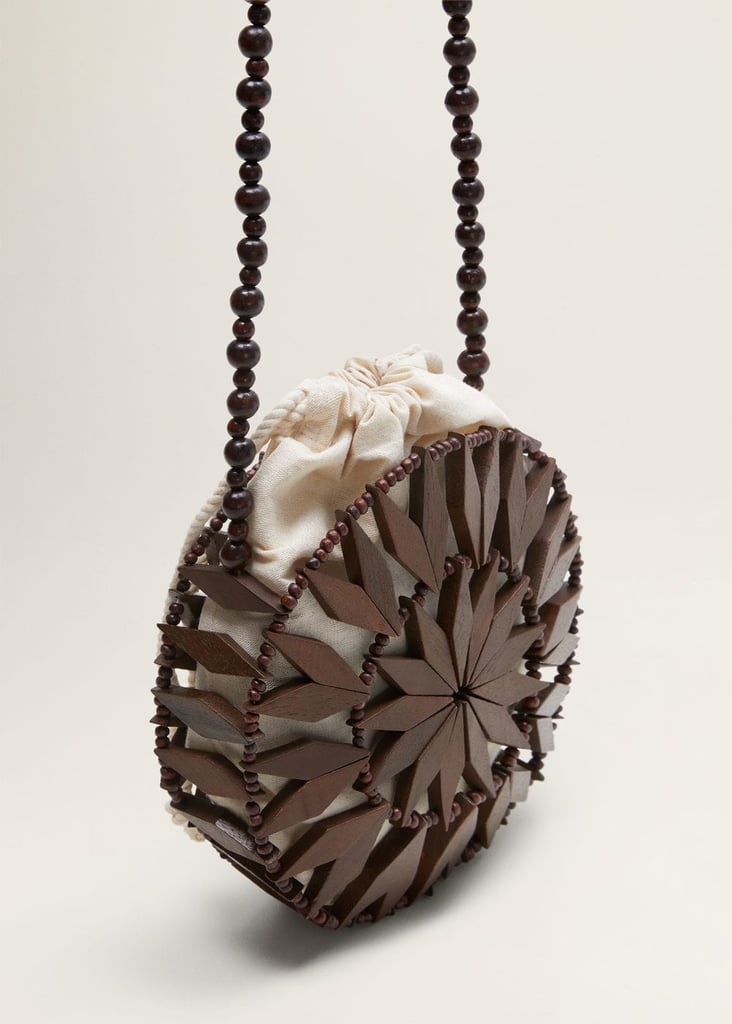 Mango Beaded Wood Bag