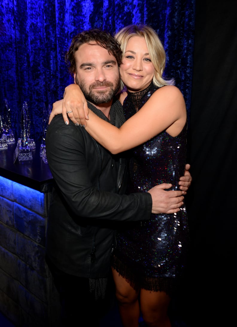 Kaley Cuoco and Johnny Galecki