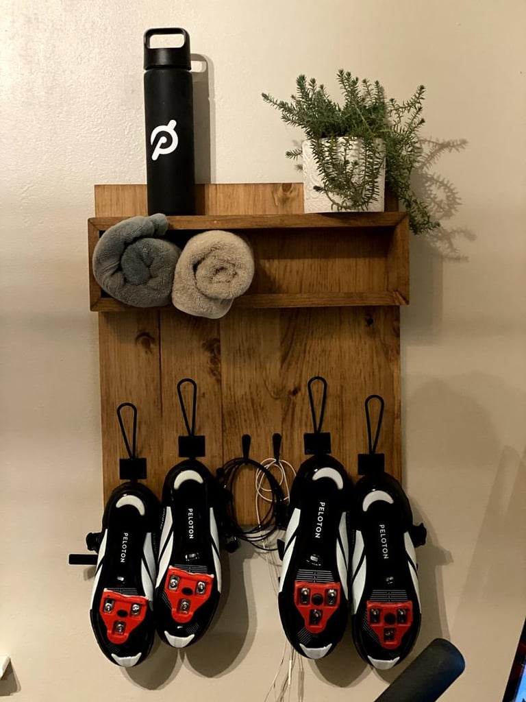 Spin Bike Shoe Rack