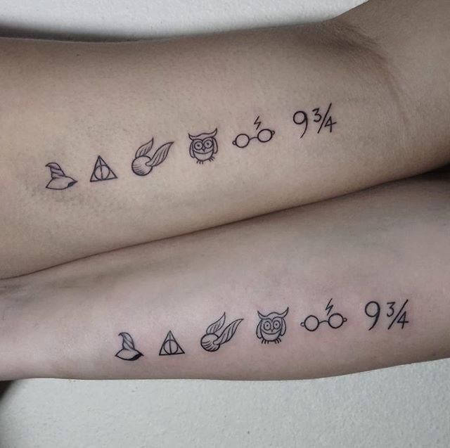 Harry Potter love Matching tattoo on  Wanderer Tattoos  Facebook